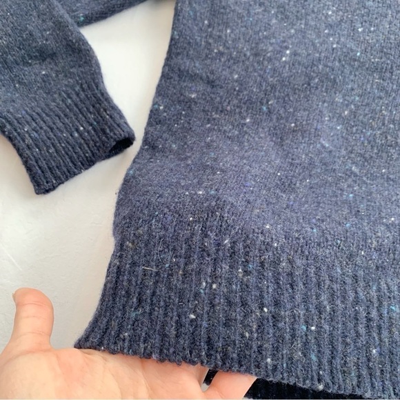 Woolmark blend Knitted sweater size XS Wool rich dark blue Modango woman’s - Picture 3 of 13